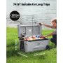 VEVOR Refrigeratore Portatile Isolante con Ruote da 74 QT con Ritenzione del Ghiaccio, Maniglie Resistenti Portabicchieri, Refrigeratore Portatile Isolato per Picnic Campeggio Viaggio Feste