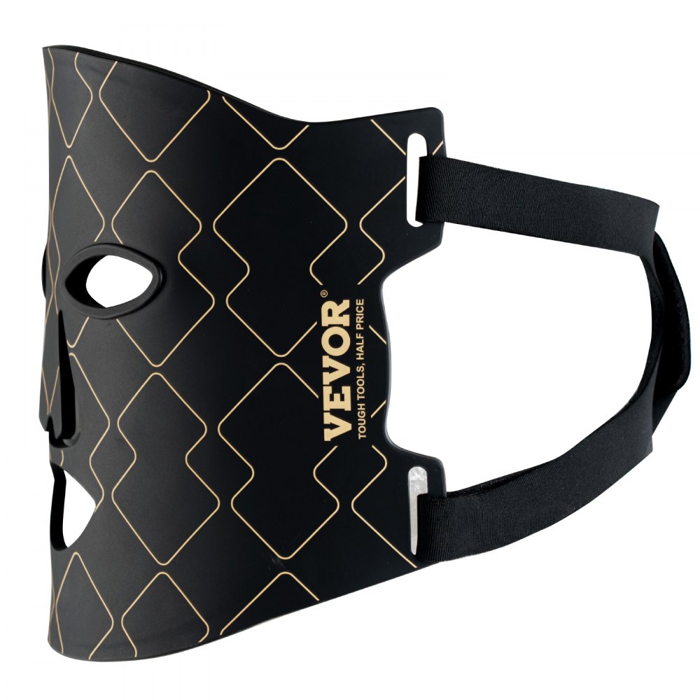 VEVOR Terapia a luce rossa per viso, Maschera per terapia a luce rossa con 3 lunghezze d'onda e 3 livelli di intensità, Maschera per viso a LED Terapia luce, Dispositivo portatile per cura del viso
