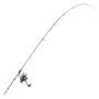 VEVOR Set Canna in Due Pezzi da 2,13 m da Pesca e Mulinello Canna in Fibra di Vetro e Fibra di Carbonio IM6, con 7+1 Cuscinetti a Sfera e Impugnatura in EVA, per la Pesca in Acqua Salata e Dolce