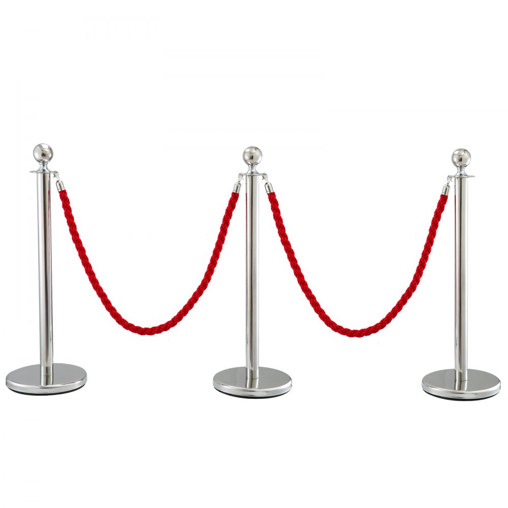 3 Paletti Transenne Elimina Code Separacode Paletti Di Delimitazione Con Corde