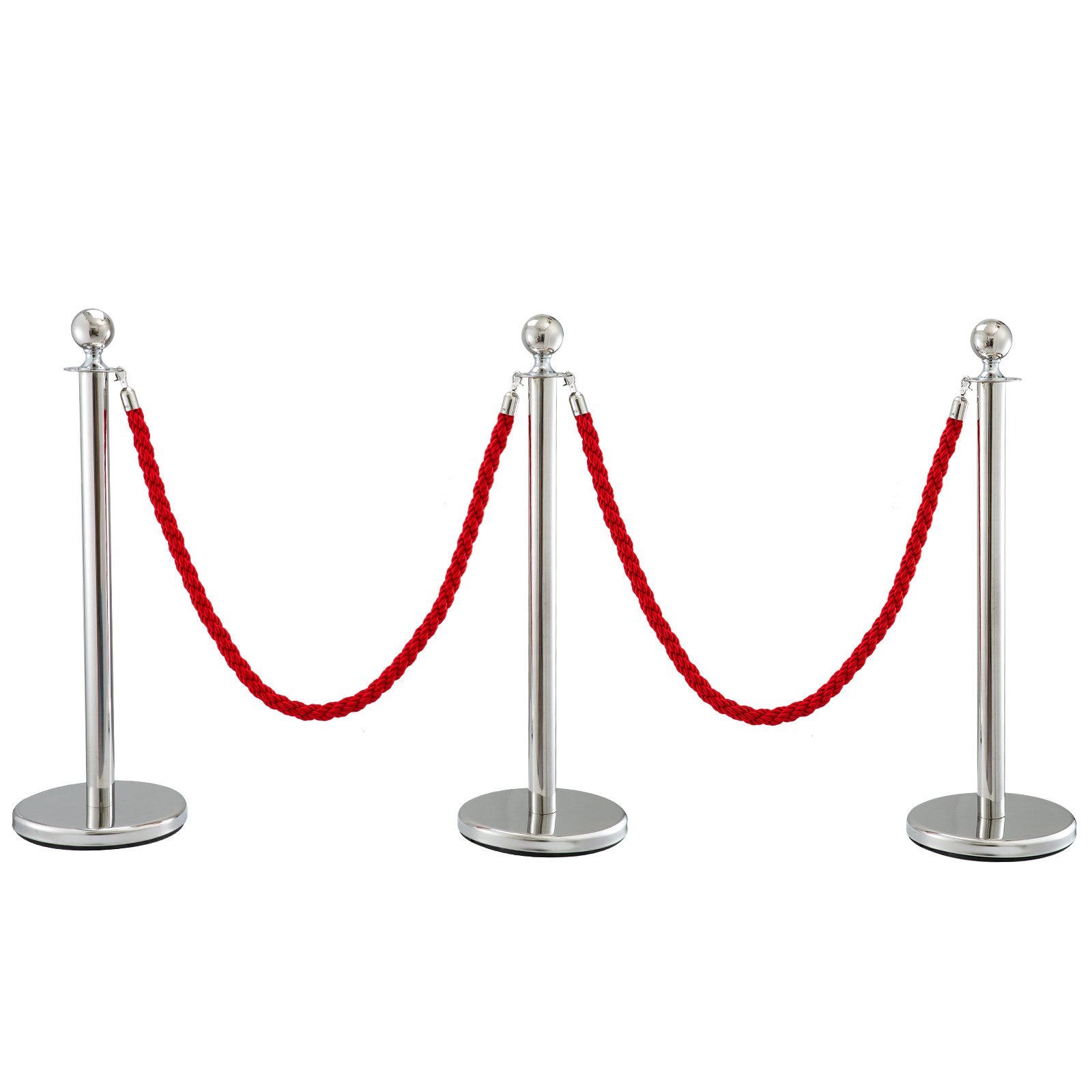 3 Paletti Transenne Elimina Code Separacode Paletti Di Delimitazione Con Corde