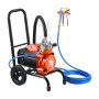VEVOR Spruzzatore di Vernice Airless a Membrana con Ruote, Macchina a Spruzzo per Vernice 900W Pressione max 15,17 Mpa, Spruzzatore con Ruote Flusso 1,8 L/min con Asta di Prolunga Spruzzatura da Casa