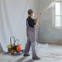 VEVOR Spruzzatore Airless per Vernice con Diaframma, Spruzzatore Airless per Vernice 900 W con Ruote, Spruzzatore 1800 psi con Asta di Prolunga, Spruzzatura per Vernice Pressione max. 1,8 L/min