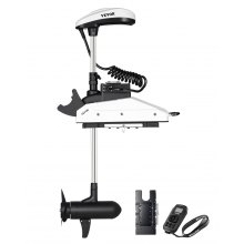 VEVOR Motore per Barca da Traina, Spinta 25 kg, Motore Fuoribordo Elettrico 12 V con GPS, Albero 1370 mm, 10 Velocità, Telecomando, Indicatore Batteria LCD, per Kayak, Acqua Dolce Salata