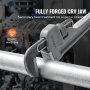 VEVOR Chiave per Tubi Dritta in Alluminio 609 mm, Chiave Idraulica Regolabile con Ganascia Resistenza Impugnatura Ergonomica, Trasportabile, Design Appeso, Chiave per Tubi per Riparazioni Auto Tubi