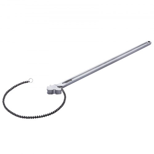 VEVOR Chiave a Catena, Chiave per Tubi a Catena 1219 mm, Chiave per Raccordi per Tubi Reversibile CRV con Ganascia ad Alta Resistenza e Impugnatura Ergonomica, Installazione Tubi e Auto Riparazione