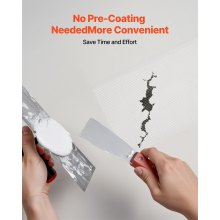 VEVOR Nastro in Fibra Vetro Autoadesivo per Cartongesso 30 m x 150 mm 12 Rotoli