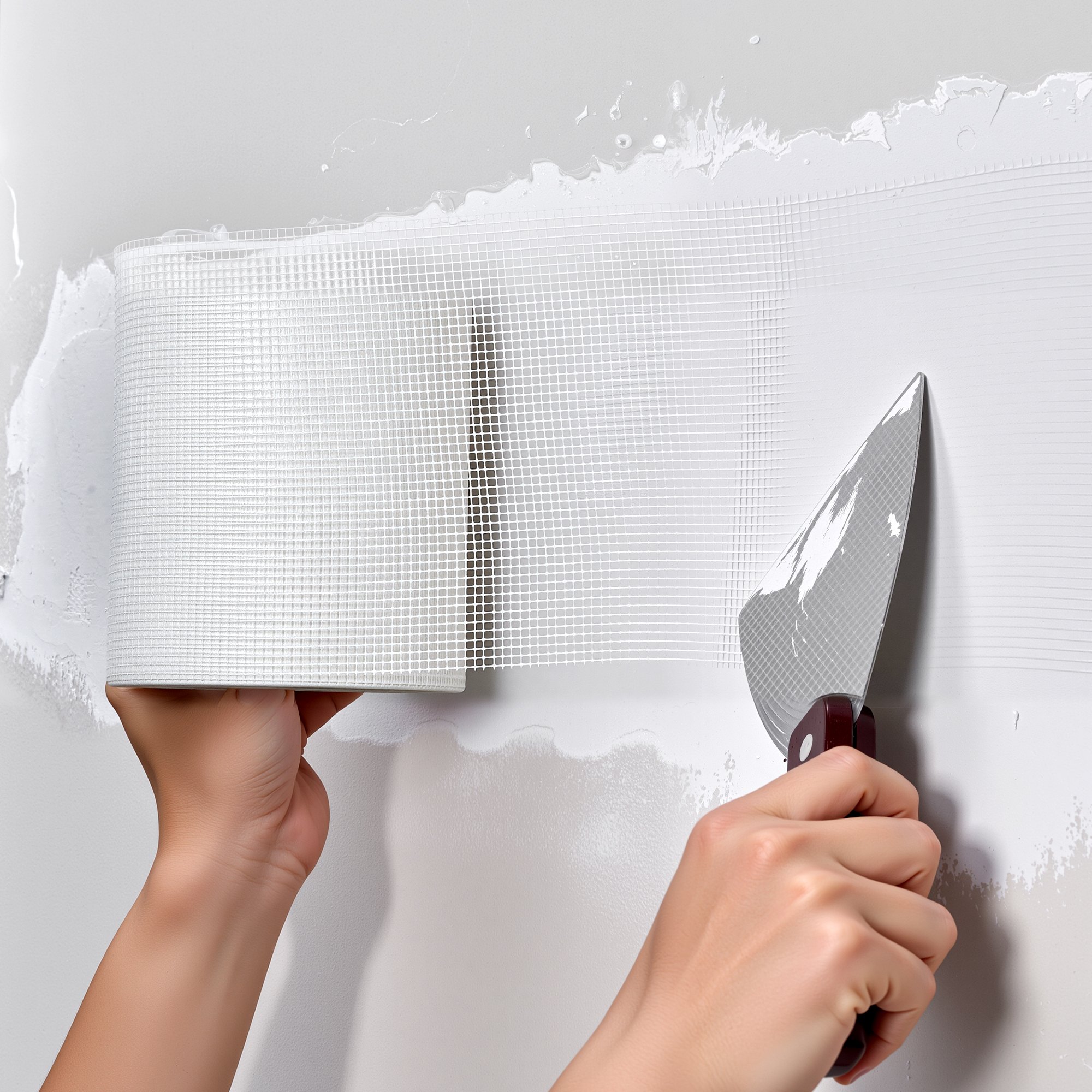 VEVOR Nastro per Cartongesso 30 m x 150 mm Nastro in Fibra di Vetro Autoadesivo per Giunti in Cartongesso, 12 Rotoli, Ideale per Riparare Crepe su Soffitti, Pareti Interne o Esterne, Bianco