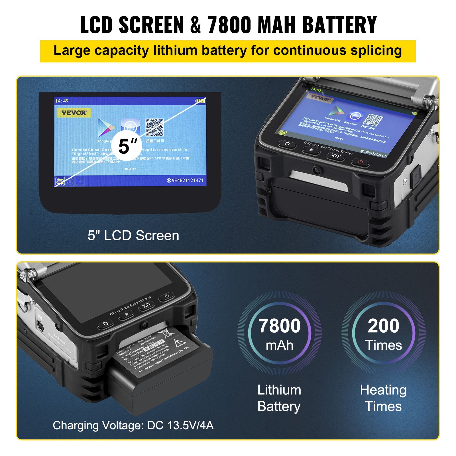 Ai-7 Fusione Splicer Saldatrice Saldatura Fibra Ottica Multifunzione Kit