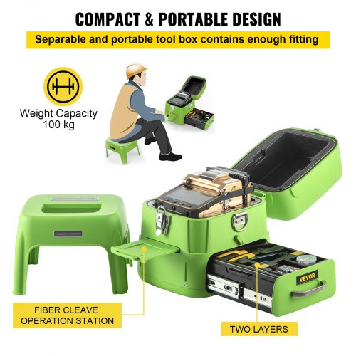 Giuntatrice Fibra Ottica AI-9 - Saldatrice Veloce Per FTTH E Cavi, Con Tutorial - Foto 4