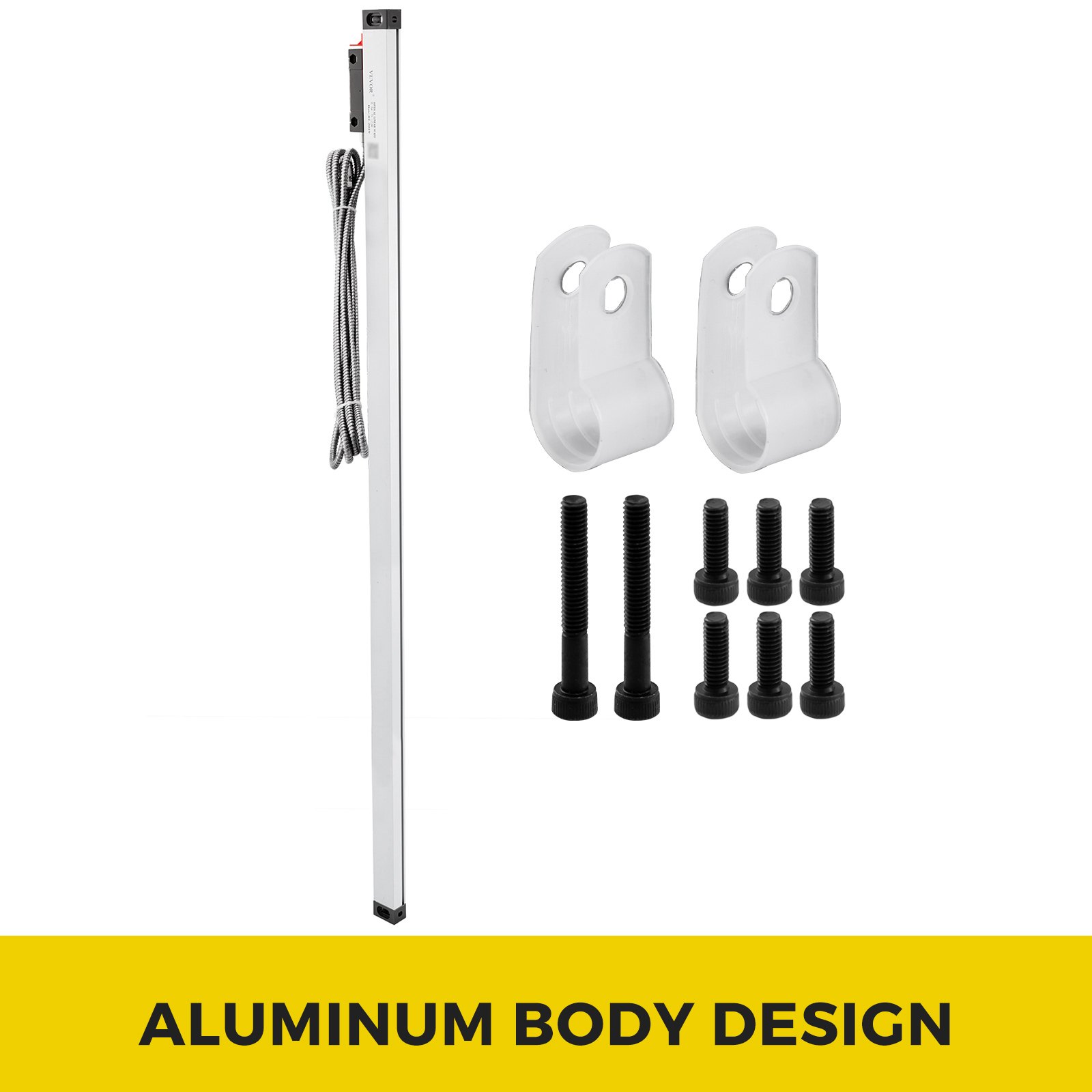 VEVOR 1000mm Bilancia Lineare per Fresatrice Cavo di Segnale da 3 m Display Digitale Sostituire la Piastra a La Doppia Perforazione Sigillata