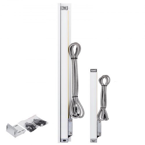 2 Assi Lettura Digitale Scale Lineari da 1000mm e 250mm per Fresatura Tornio