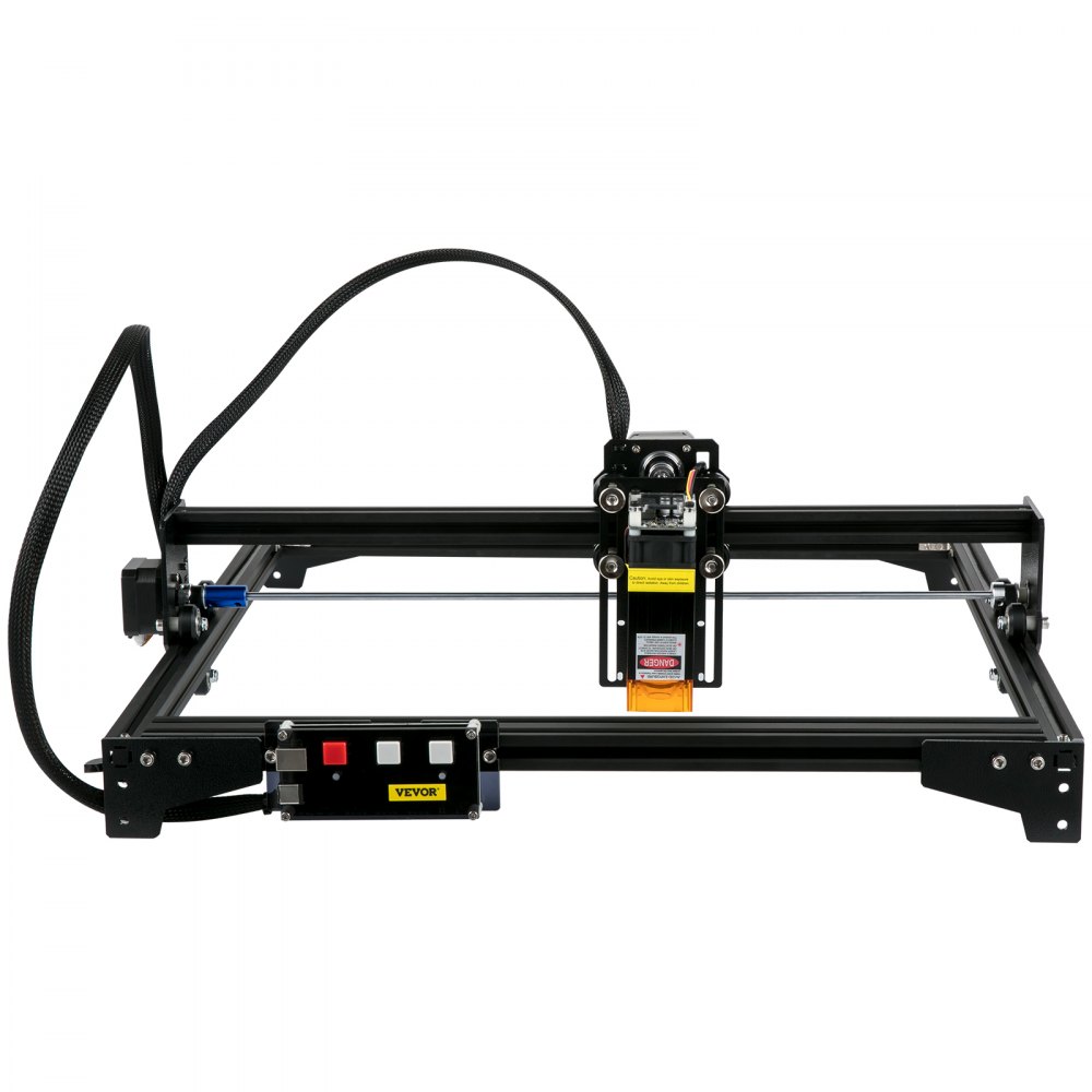 VEVOR Pro Macchina per Incisione Laser, 410 x 400 mm Potenza 5,5 W 6000 mm/min Incisione Laser in Lega di Alluminio per Carta, Legno, Pelle, Stoffa, Plastica, Acrilico, Superficie Metallica Verniciata