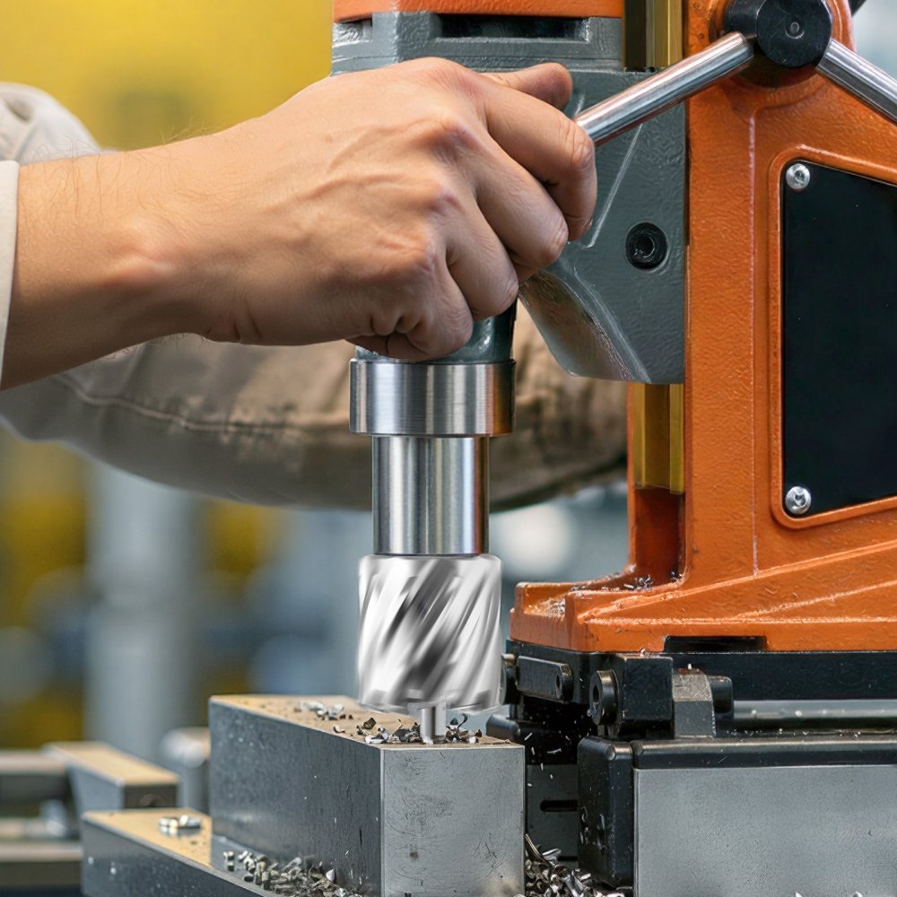 VEVOR Set di Punte per Trapano Magnetiche HSS 16 pezzi, Kit Punte per Avviatore Diametro di Taglio 11,11-34,92 mm, 14 Punte per Trapano di Foratura 2 Perni di Centraggio, Profondità di Taglio 25,4 mm