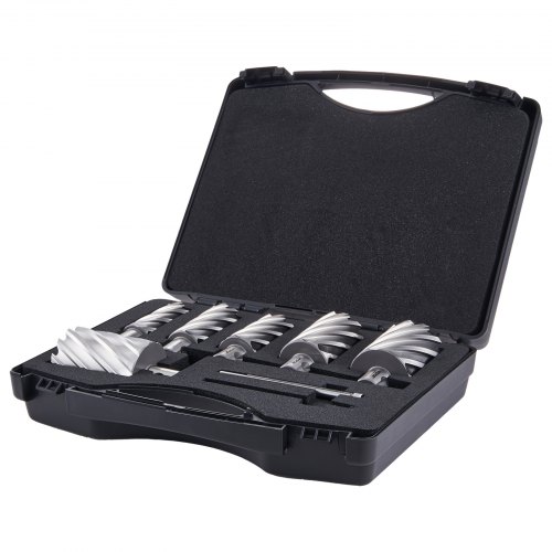 SICWOOD Set 5 Frese Per Legno Con Gambo 12,7 Mm – Per Scanalatura Succo, Ciotole E Vassoi – Lame In Carburo C3 – Raggio E Altezza Variabile