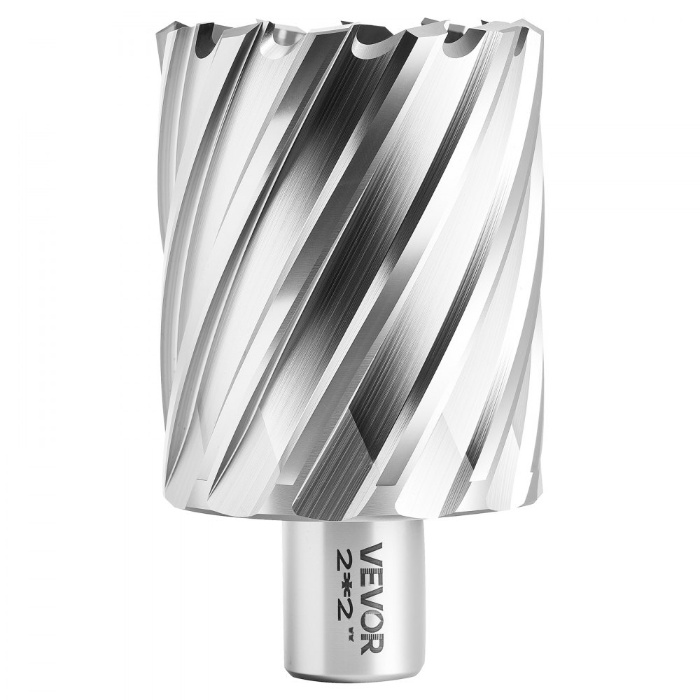 VEVOR Set di Punte per Trapano Magnetiche HSS 8 pezzi, Kit Punte per Avviatore Diametro di Taglio 22,22-50,8 mm, 6 Punte per Trapano di Foratura 2 Perni di Centraggio, Custodia per Trasporto