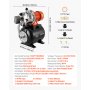 VEVOR Pompa per Pozzi Poco Profondi 1176W Serbatoio a Pressione 19 Litri Sistema Sovralimentazione, Portata max 5000 L/h, Testa in Acciaio Inox 304, con Booster Automatico, Pressostato 1,4-2,8 Bar