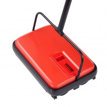 VEVOR Spazzola per Tappeti Manuale 170mm Larghezza per Tappeti Peli Rosso