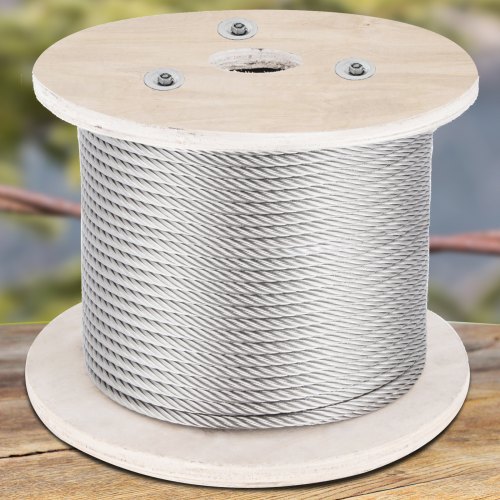 Corda D’acciaio Inox Con Occhielli, 4 Mm X 0,5 M – Flessibile E Resistente, Ideale Per Fissaggio E Sollevamento, Carico 160 Kg, V4A AISI 316