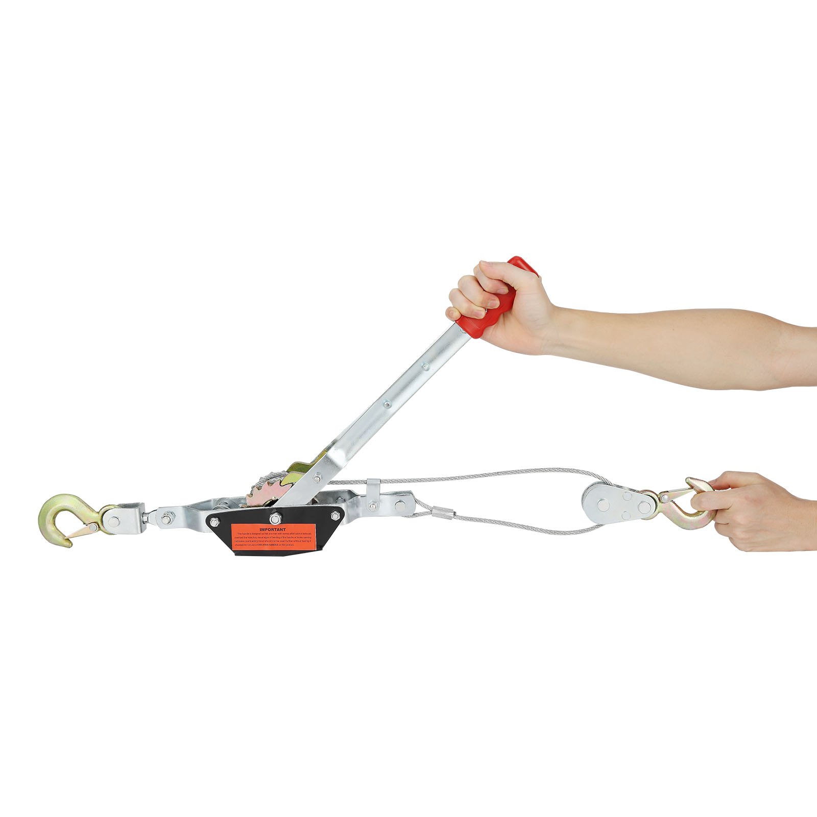 VEVOR Power Puller Come Along Verricello 2 Ton 4409 lbs Paranco per carichi pesanti 2 Ganci