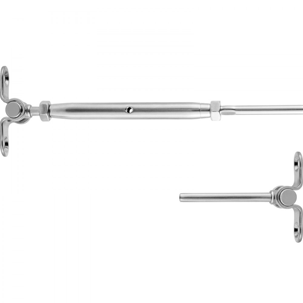 Vevor 14 Set Tenditore In Acciaio Inox Per Ringhiera Cavo Da 3,2mm Tensionatore