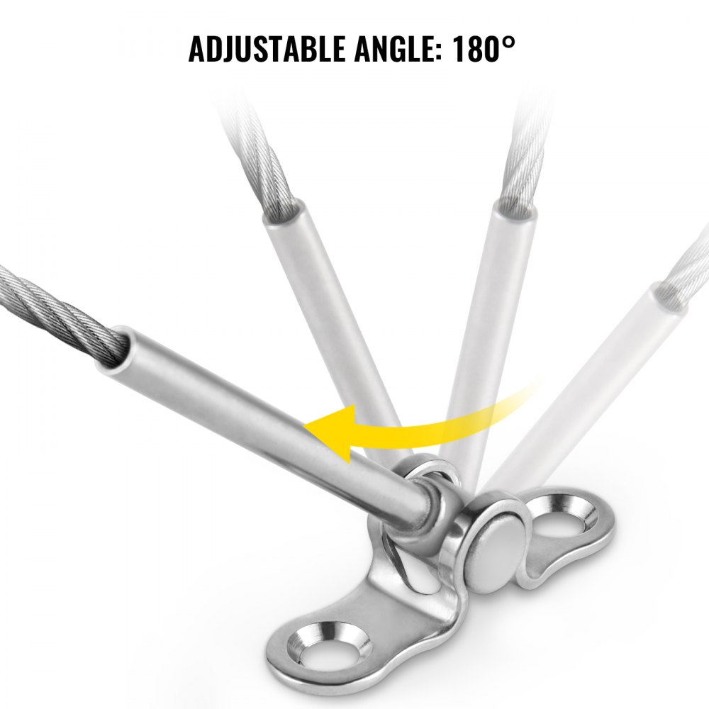 Vevor 14 Set Tenditore In Acciaio Inox Per Ringhiera Cavo Da 3,2mm Tensionatore