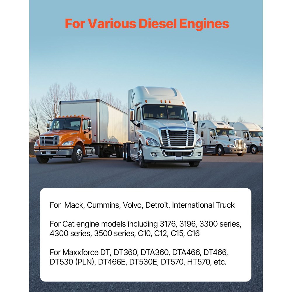 VEVOR Estrattore Universale Canne Cilindro per Mack Cummins Cat su Canne Cilindro Bagnate di Alesaggio, Strumento di Rimozione, Motore Diesel, Sostituisce PT-6400-C, M50010-B, 3376015