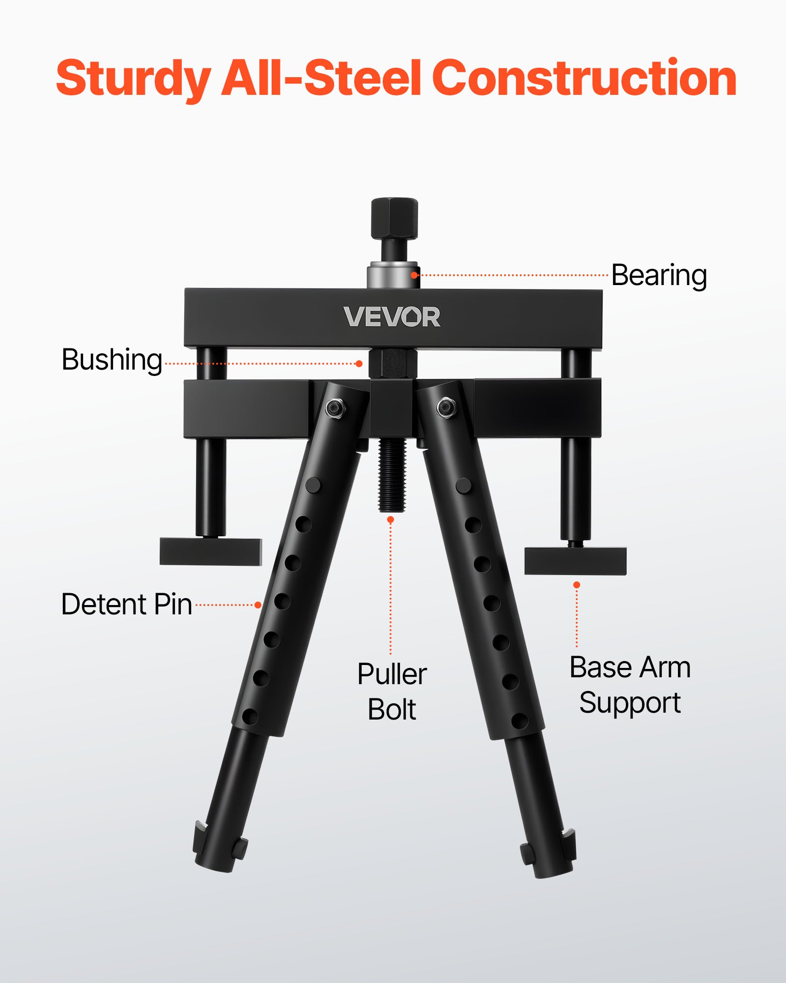 VEVOR Universal Cylinder Liner Puller Assembly, Used for Mack Cummins Cat on Wet Liner from 98.43 mm to 158.75 mm Bore, Diesel Engine Cylinder Liner Removal Tool, Replace PT-6400-C, M50010-B, 3376015