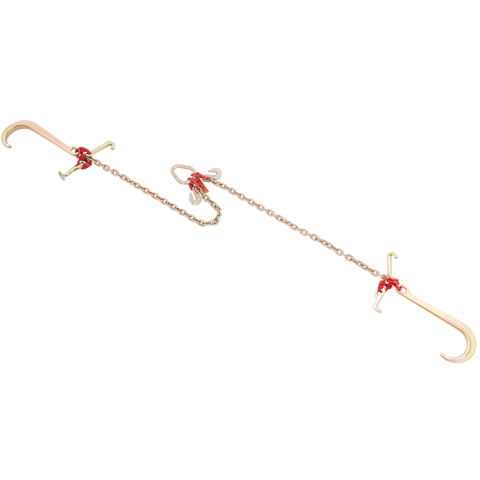 VEVOR V-Chain Briglia G80 Catena da traino con ganci RTJ Carico 9620 libbre 5/16'' x 3'