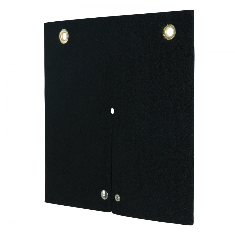 VEVOR Coperta per Saldatura Ignifuga, 305x305mm Coperta Antincendio in Fibra di Carbonio Resistente al Calore 982 ℃ Tappetino di Protezione Torcia Propano con Occhielli in Metallo per Tubi in Rame