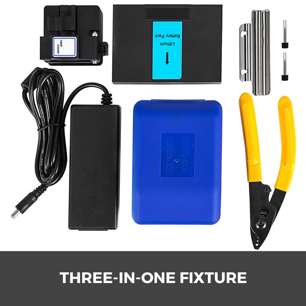 Kit Saldatura Fibra Ottica Saldatrice Macchina Giuntatrice Fusione Automatico