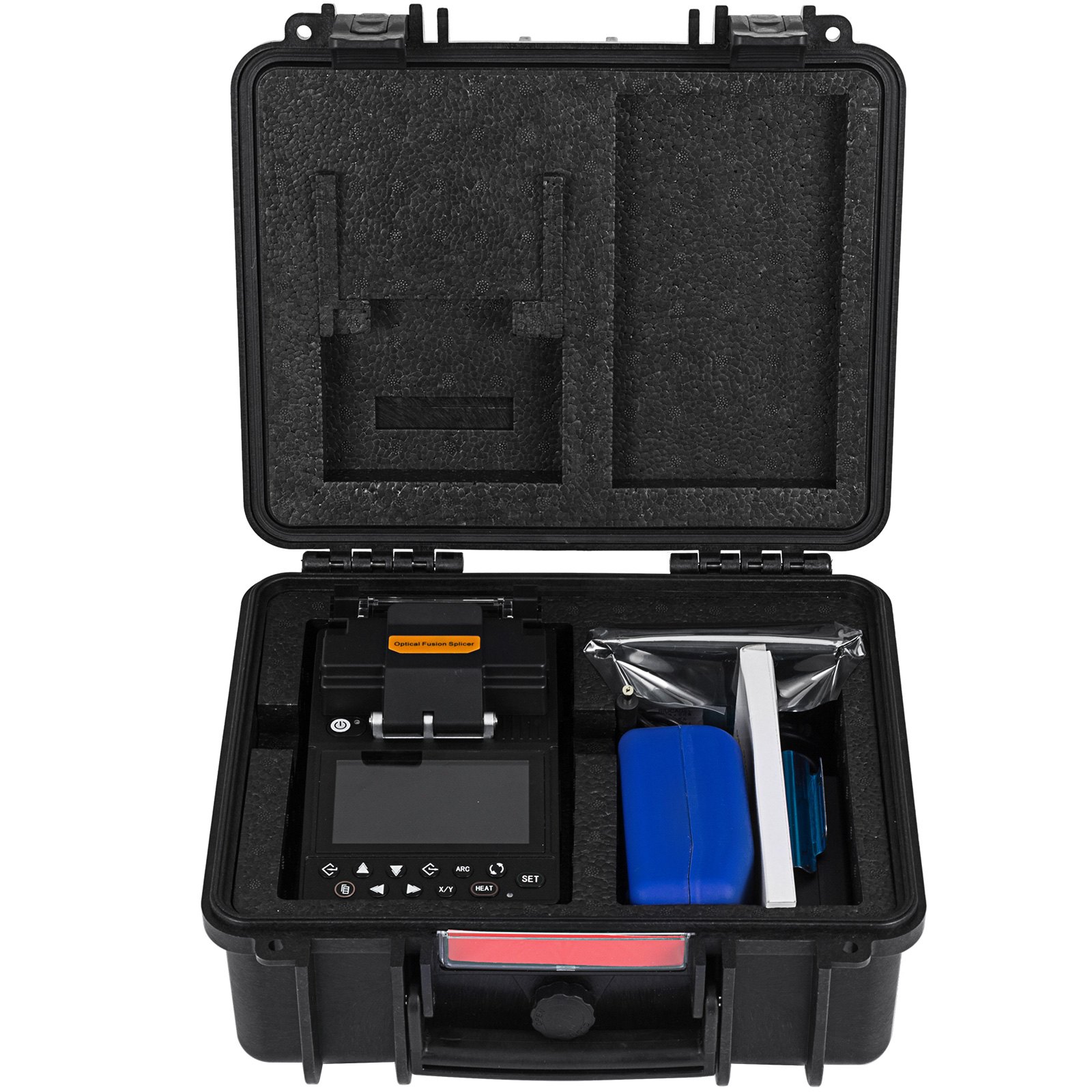 Kit Saldatura Fibra Ottica Saldatrice Macchina Giuntatrice Fusione Automatico