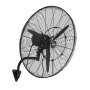 VEVOR Ventilatore da Parete Industriale, 760 mm, Ventilatore Oscillante a Muro con Nebulizzazione, IP44, 3 Velocità, Flusso d'Aria Potente, Controllo Meccanico, per Palestre e Ambienti Commerciali