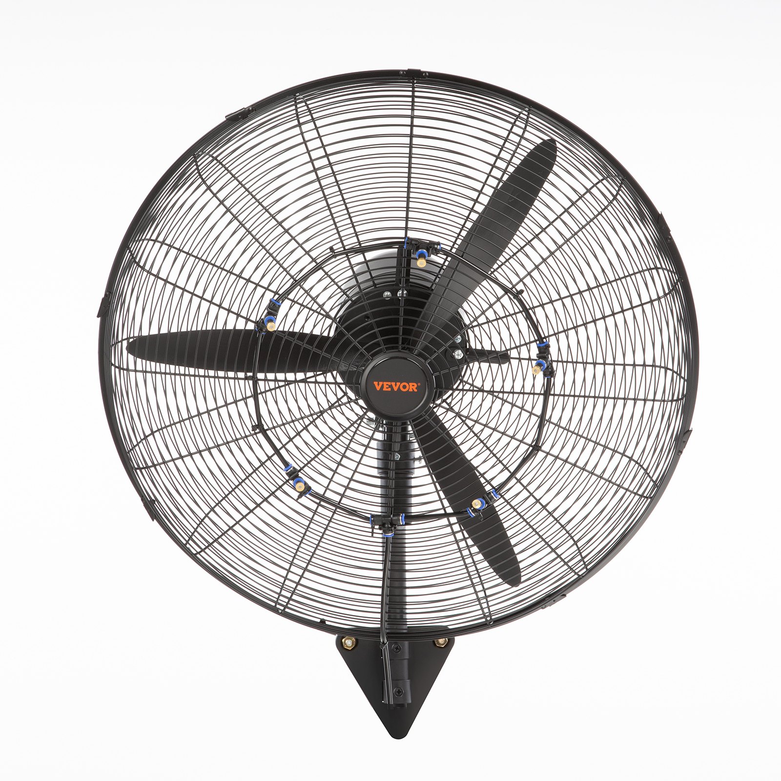 VEVOR ventilatore da parete, 24 pollici, 3 velocità ad alta velocità max. 7000 CFM, Ventilatore da parete industriale oscillante impermeabile, commerciale o residenziale per magazzino, serra, officina, Nero, ETL elencato