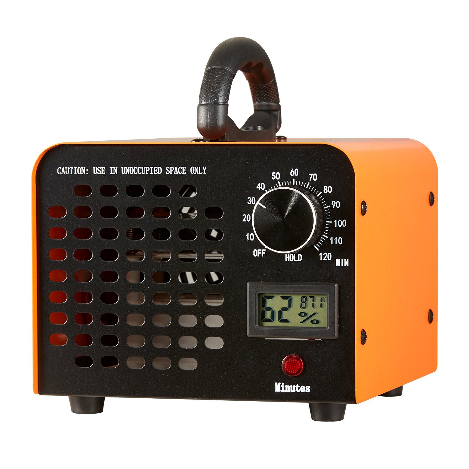 VEVOR Generatore di Ozono Purificatore d'Aria 12000 mg/h Generatore Ozono per Sanificare Aria Commerciale Industriale 90W Grande Capacità 0-120 Min. Timer Regolabile, Generatore Ozono Uso Commerciale