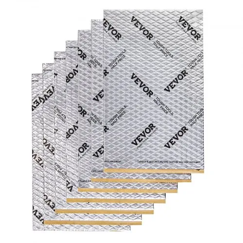 HASKYY Tappetino Isolante In Alluminio E Gomma Butilica – Rotolo Da 25 Cm X 4 M (2 Mq), Spessore 2 Mm, Autoadesivo, Per Auto, Porte, Cofano, Insonorizzazione E Isolamento Termico