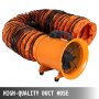 Aspiratore Ventilatore Industriale 10 Pollici 250 mm ,Condotto in PVC da 10 m