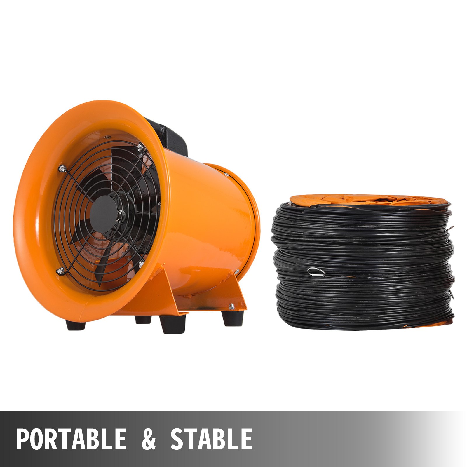 Aspiratore Ventilatore Industriale 10 Pollici 250 mm ,Condotto in PVC da 10 m