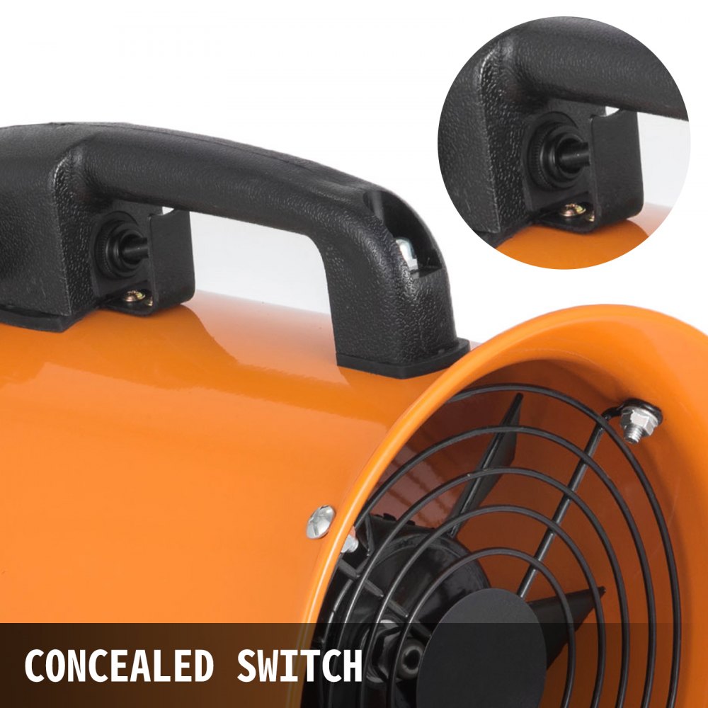 8" Ventilatore Industriale Estrattore Assiale Aspiratore ∅200mm 2800 R/min