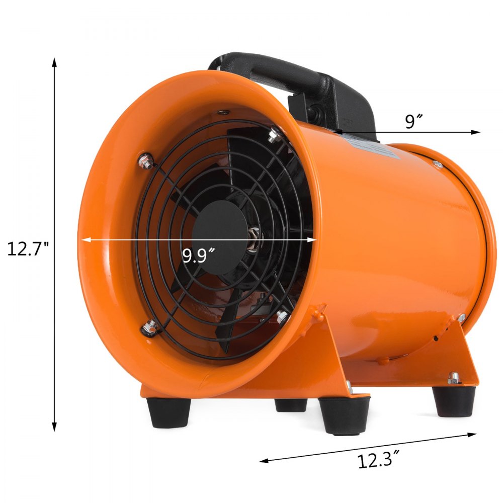 8" Ventilatore Industriale Estrattore Assiale Aspiratore ∅200mm 2800 R/min