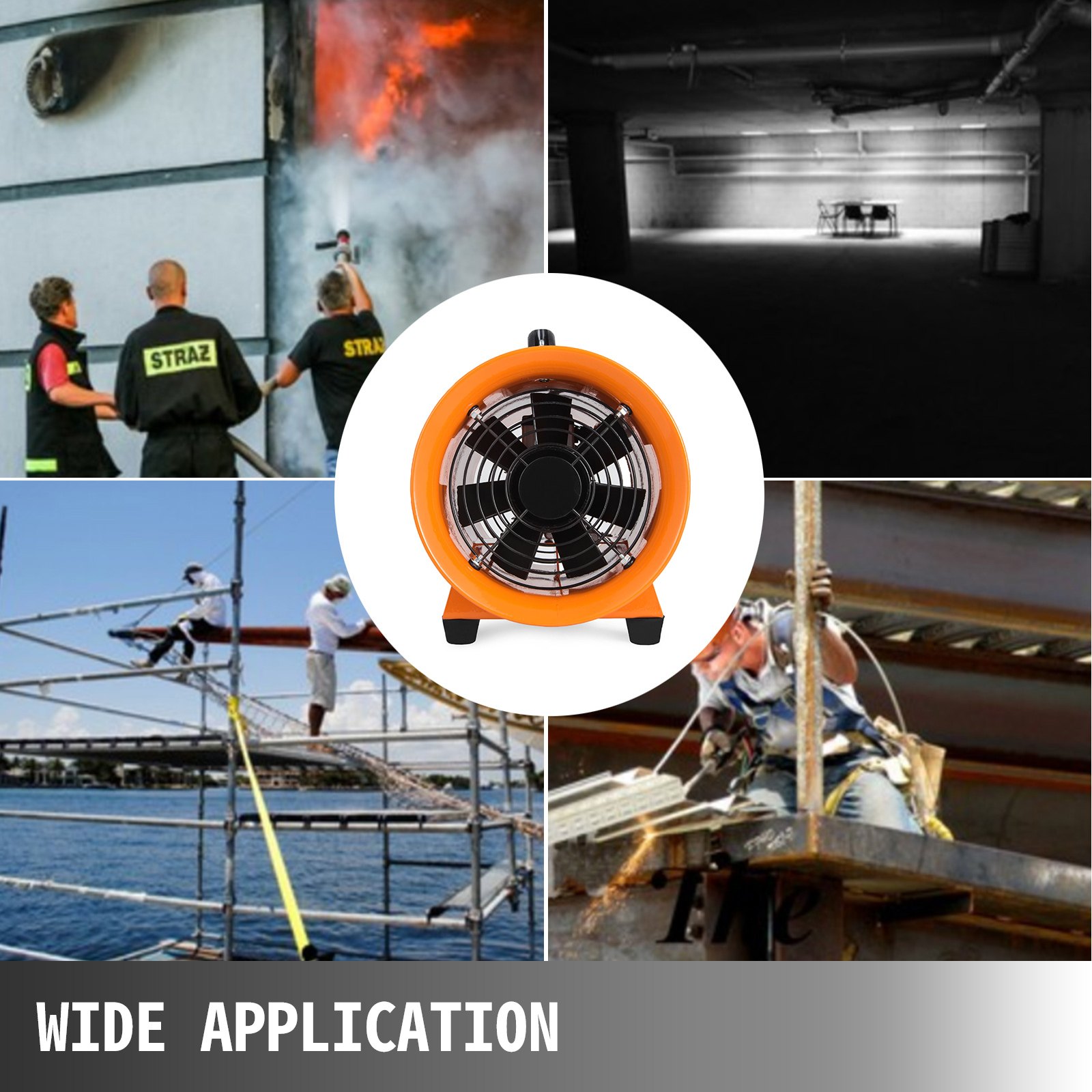 8" Ventilatore Industriale Estrattore Assiale Aspiratore ∅200mm 2800 R/min