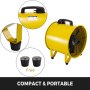 Ventilatore Industriale 40cm/16Pollici Ventilatore Portatile +Tubo Flessibile 5m