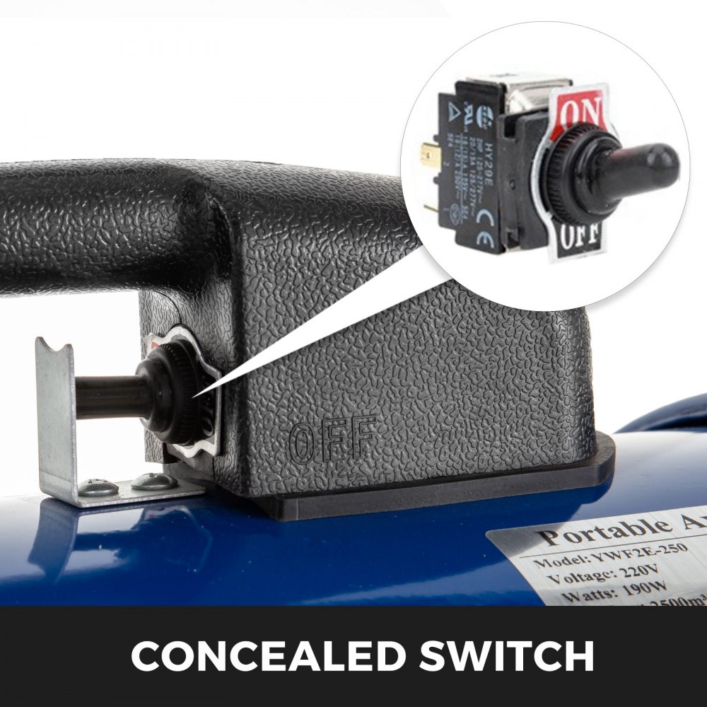 Ventola Ventilatore Industriale φ250mm 190w 2600r/min Soffiatore Centrifugo