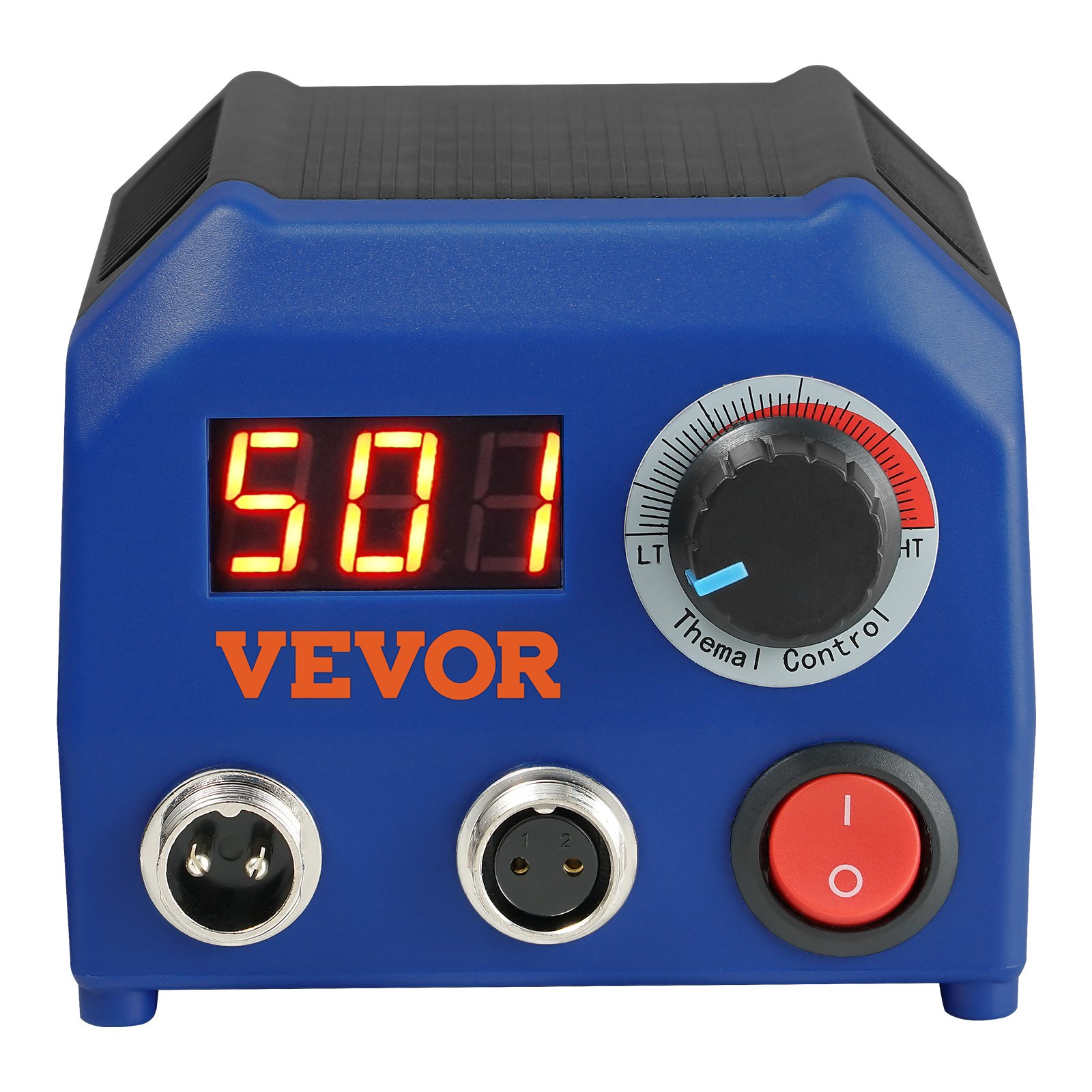 VEVOR Kit Pirografia per Legno Temperatura Regolabile 250~700°C con Display Bruciatore per Legno con 5 Punte Solide, Set di Strumenti Pirografo per Legno con Penna 2 Saldatori 2 Porte 23 Punte Filo