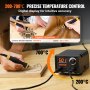 VEVOR Kit Pirografia per Legno Temperatura Regolabile 200~700°C con Display Bruciatore per Legno con Penna per Pirografia, Set di Strumenti Pirografo per Legno con Penna 2 Saldatori 2 Porte 23 Punte