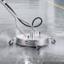 VEVOR Pulitore per Superfici 41,9 cm con Ruote per Pavimenti in Acciaio, Accessorio per Idropulitrice con Manico Rialzato, per Cemento, Terrazze, Patio e Vialetti, Max 4000 PSI, Attacco da 3/8 pollici