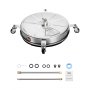 VEVOR Idropulitrice per Superfici 4 Ruote 275,8 Bar Max 465 mm 2 Lance Estese