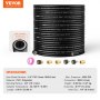 VEVOR Pipe Cleaning Hose Set M22-14mm Connection Pipe Cleaning Kit max. 289.58 bar Drain Cleaner 19.1 mm Bending Radius High Pressure Cleaner Accessories Drain Professional Pipe Cleaner PVC Polyester