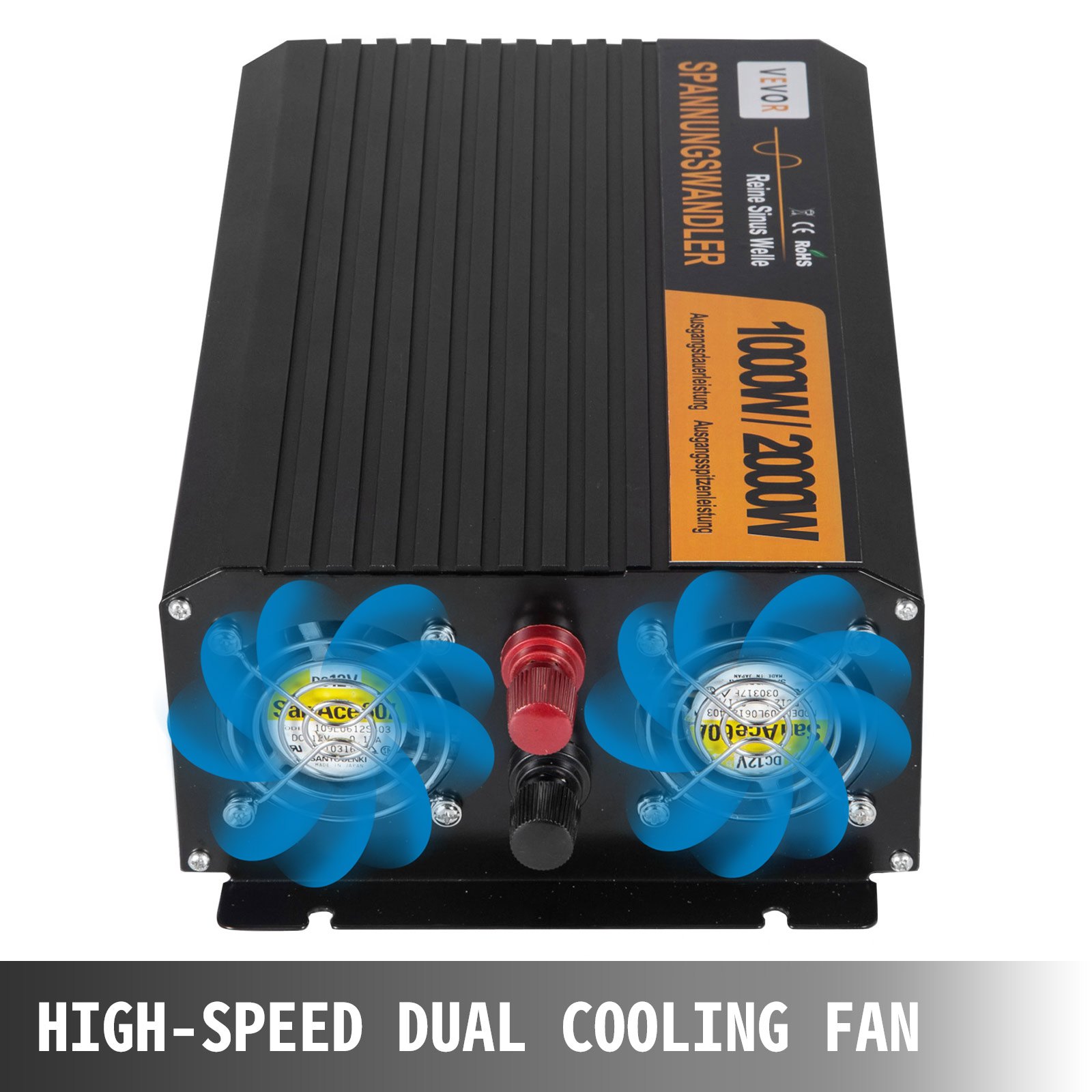 1000w/2000w Power Inverter Dc 12v A Ac 230v Onda Sinusoidale Pura Convertitore