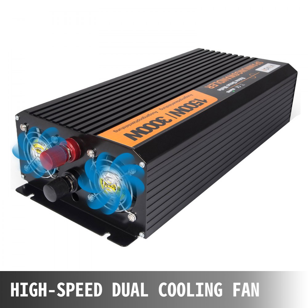 Inverter Onda Sinusoidale Pura 1500w 3000w 12v A 230v Convertitore Sortstart
